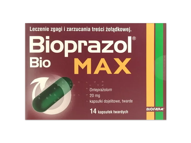 Zdjęcie Bioprazol Bio Max, kapsułki dojelitowe twarde, 20 mg