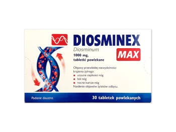 Zdjęcie produktu Diosminex Max, tabletki powlekane, 1000 mg