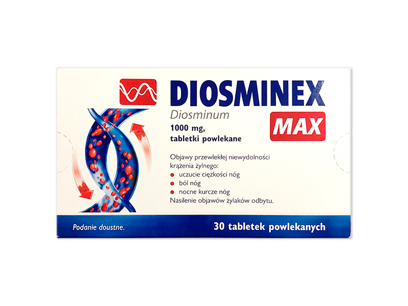 Diosminex Max, tabletki powlekane, 1000 mg