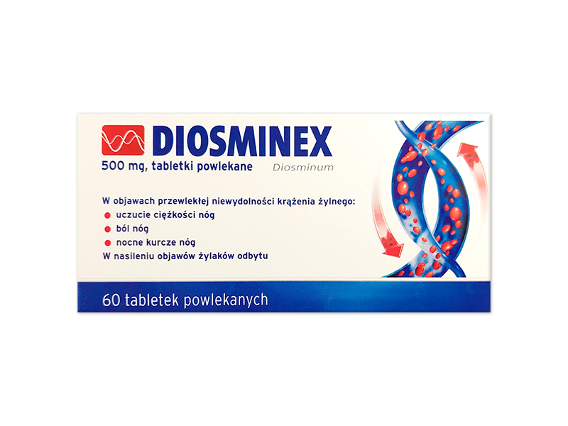 Diosminex, tabletki powlekane, 500 mg