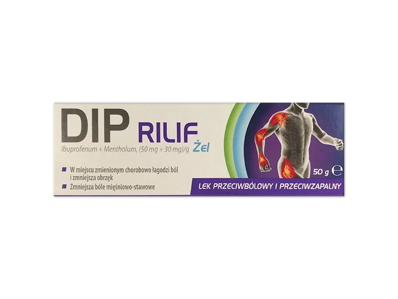 Zdjęcie Dip Rilif, żel, 50 mg+30 mg/g