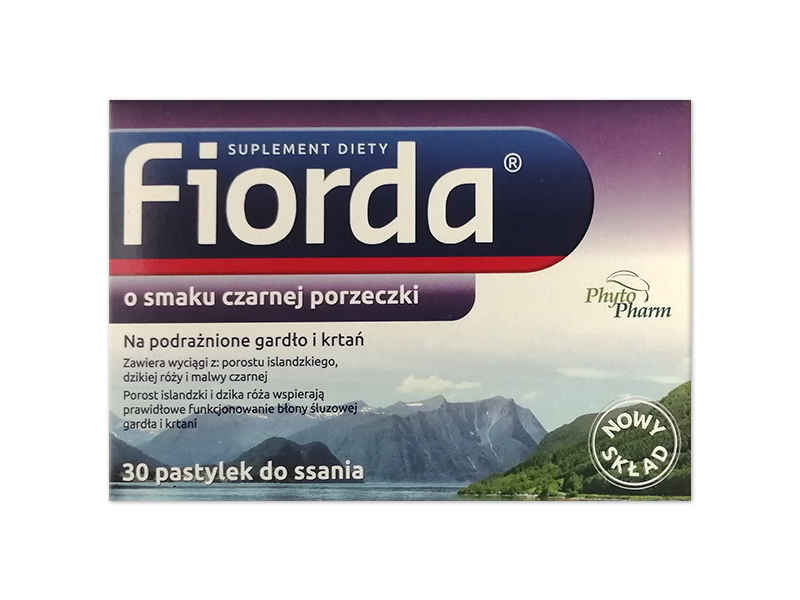 Fiorda, pastylki do ssania