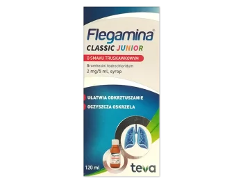 Zdjęcie produktu Flegamina, syrop, smak malinowy, 4 mg/5 ml