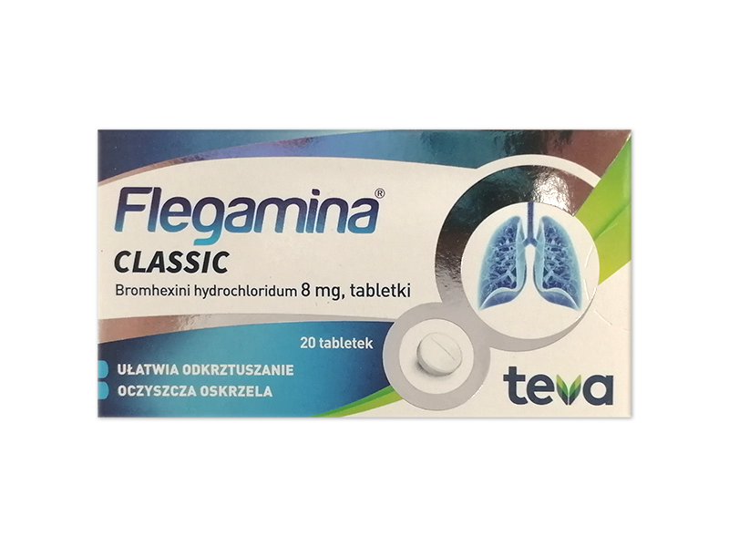 Flegamina, tabletki, 8 mg