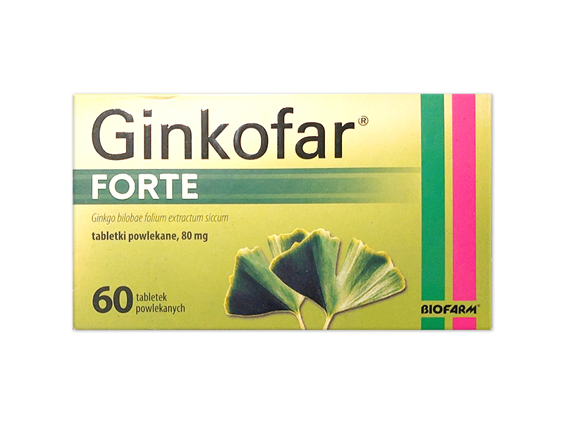 Ginkofar Forte, tabletki powlekane, 80 mg