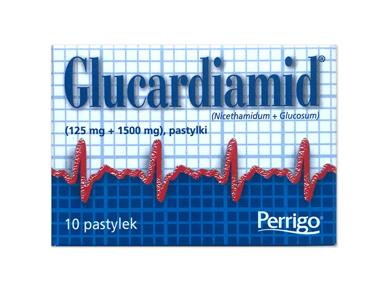 Zdjęcie Glucardiamid, pastylki do ssania, 125 mg + 1500 mg