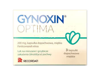 Zdjęcie produktu Gynoxin Optima, kapsułki dopochwowe, 200 mg