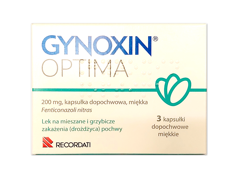 Gynoxin Optima, kapsułki dopochwowe, 200 mg