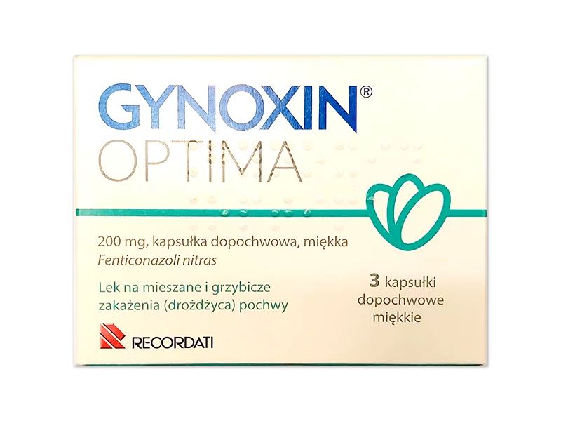 Zdjęcie Gynoxin Optima, kapsułki dopochwowe, 200 mg