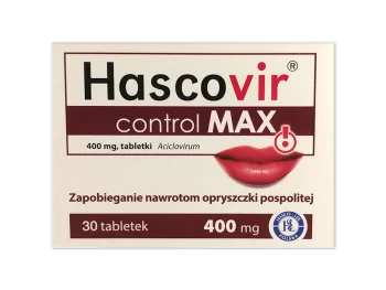 Zdjęcie produktu Hascovir Control Max, tabletki, 400 mg