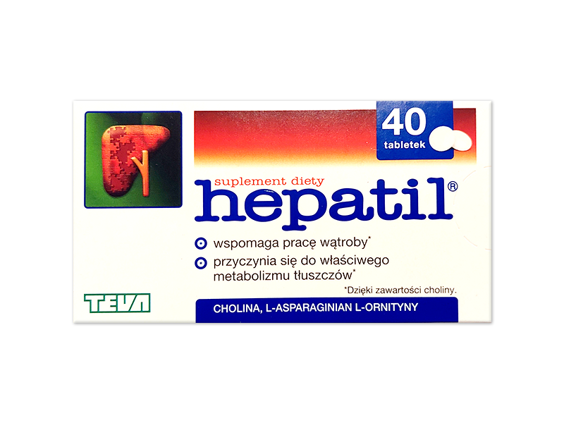 Hepatil, tabletki, 100 mg+35 mg