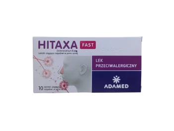 Zdjęcie produktu Hitaxa Fast, tabletki ulegające rozpadowi w jamie ustnej, 5 mg