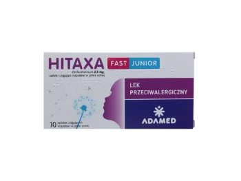 Zdjęcie produktu Hitaxa Fast Junior, tabletki ulegające rozpadowi w jamie ustnej, 2,5 mg