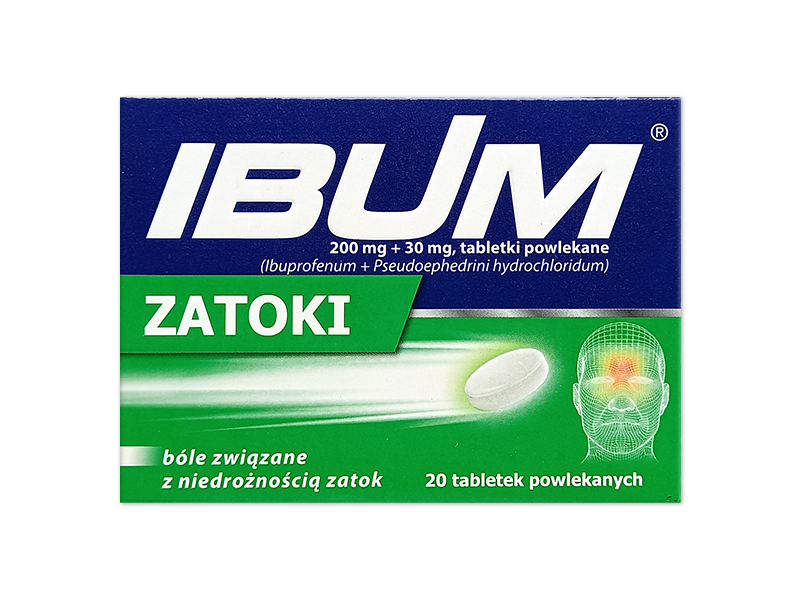 Ibum Zatoki, tabletki powlekane, 200 mg+30 mg