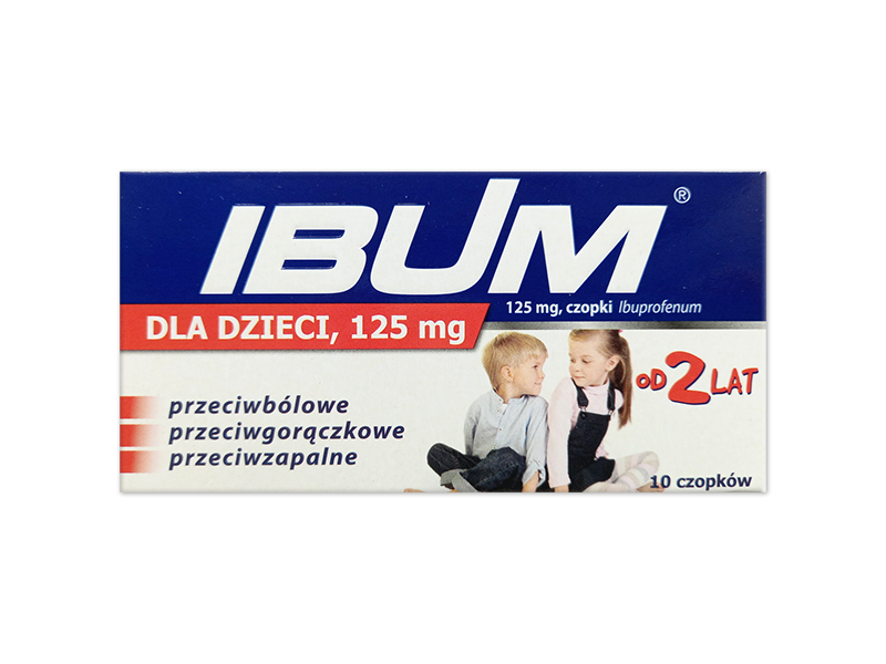 Ibum dla dzieci, czopki, 125 mg