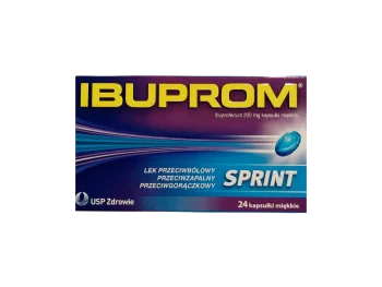 Zdjęcie produktu Ibuprom Sprint, kapsułki miękkie, 200 mg