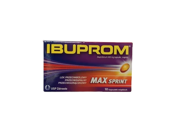 Zdjęcie Ibuprom Max Sprint, kapsułki miękkie, 400 mg