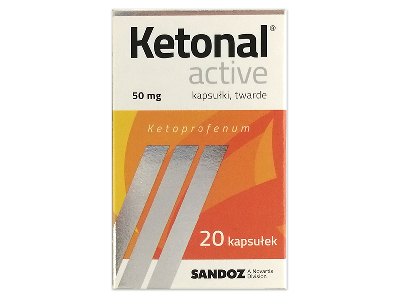 Ketonal Active, kapsułki twarde, 50 mg