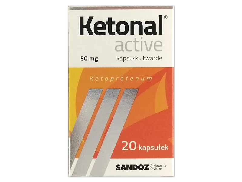 Zdjęcie Ketonal Active, kapsułki twarde, 50 mg