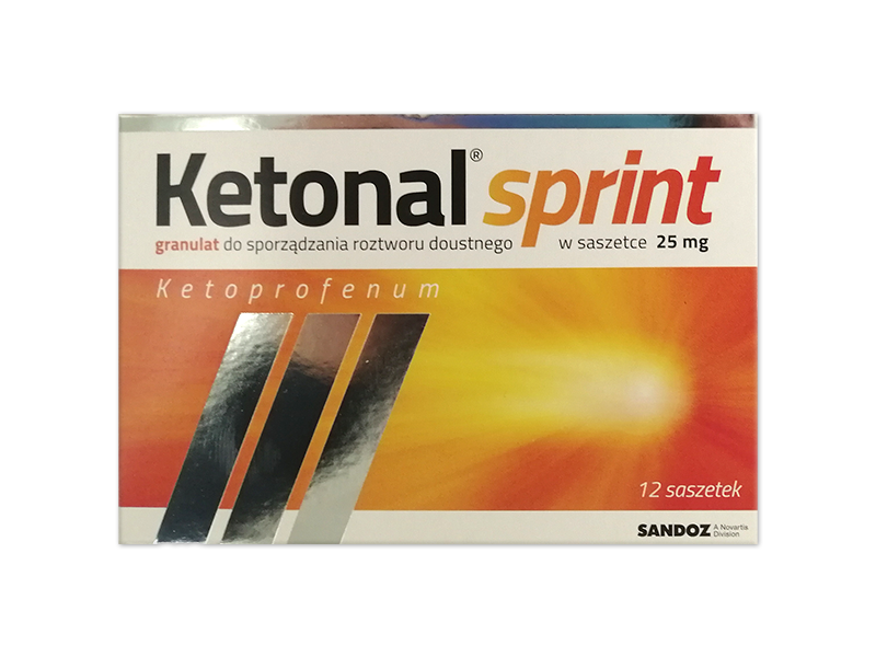 Ketonal Sprint, saszetki, 25 mg