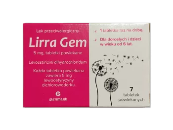 Zdjęcie produktu Lirra Gem, tabletki powlekane, 5 mg