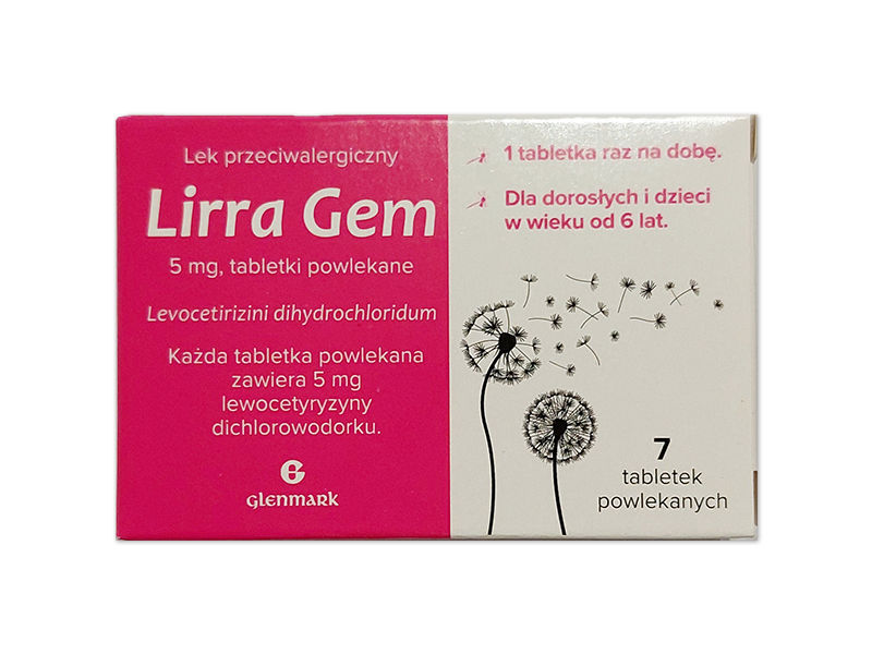 Lirra Gem, tabletki powlekane, 5 mg