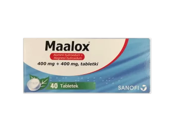 Zdjęcie produktu Maalox, tabletka do ssania i żucia, 400 mg+400 mg