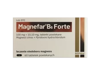 Zdjęcie produktu Magnefar B6 Forte, tabletki powlekane, 100 mg