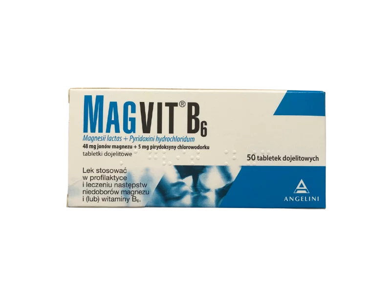 Zdjęcie Magvit B6, tabletki dojelitowe, 48 mg