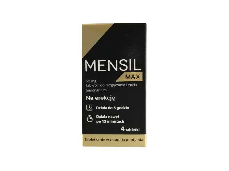 Mensil Max, tabletki do rozgryzania i żucia, 50 mg