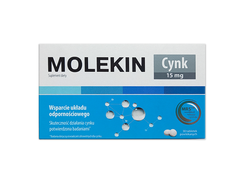 Molekin Cynk, tabletki, 15 mg