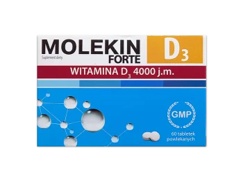 Zdjęcie produktu Molekin D3 Forte, tabletki powlekane, 4000 j.m.