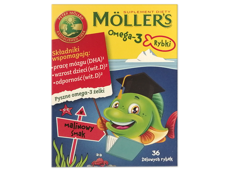 Möller’s Omega-3 Rybki, żelki