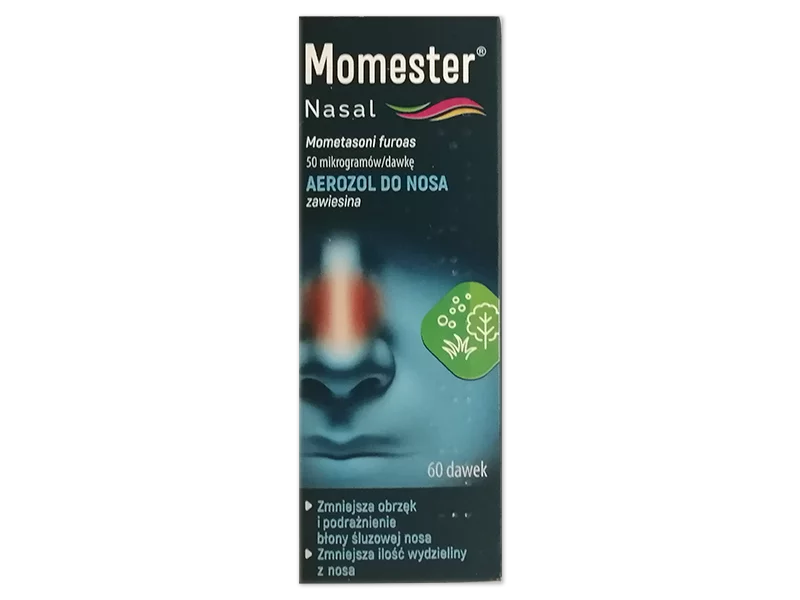 Zdjęcie Momester Nasal, aerozol do nosa, 50 mcg/dawkę