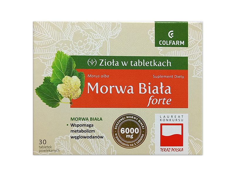 Morwa biała Forte, tabletki, 600 mg/COLFARM