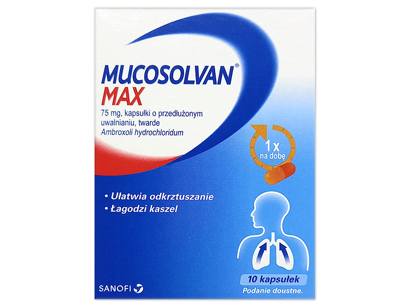 Mucosolvan Max, kapsułki, 75 mg