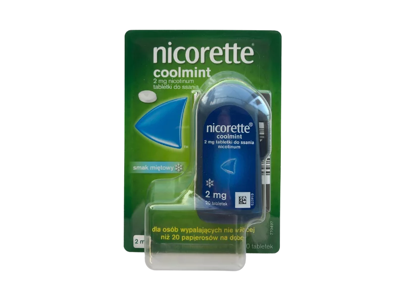 Zdjęcie Nicorette Coolmint, tabletki do ssania, 2 mg