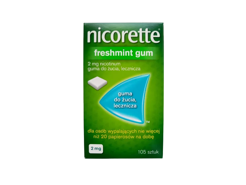 Zdjęcie Nicorette Freshmint, gumy do żucia, 2 mg