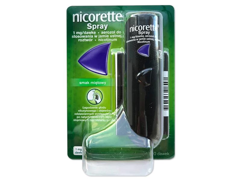 Zdjęcie Nicorette Spray, aerozol do stosowania w jamie ustnej, 1 mg/dawka