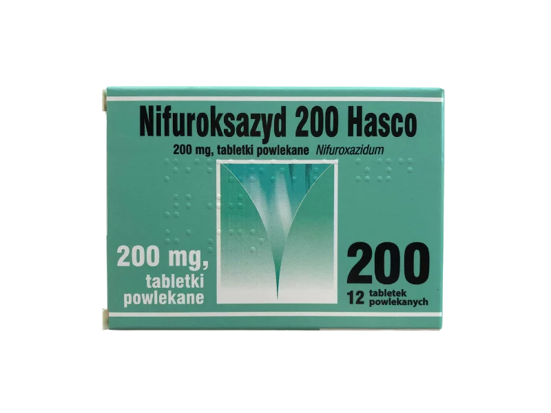 Zdjęcie Nifuroksazyd, tabletki powlekane, 200 mg/Hasco