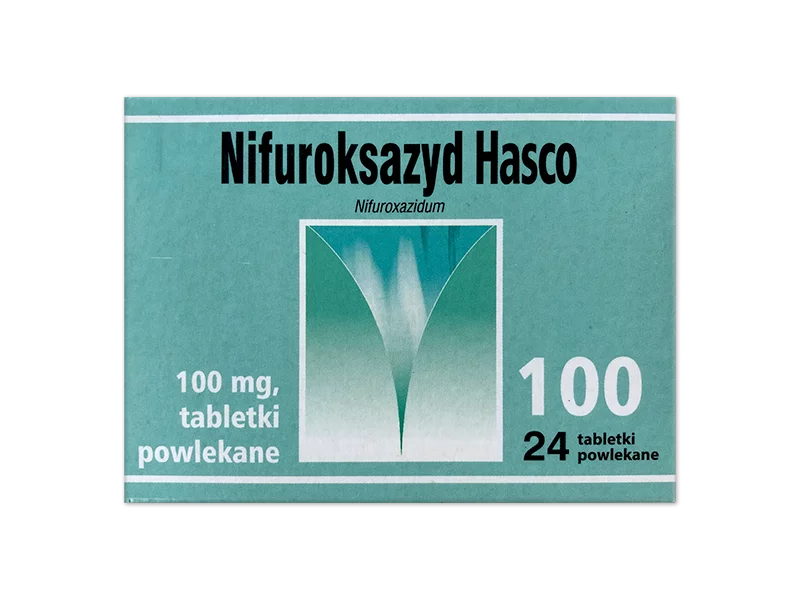 Zdjęcie Nifuroksazyd Hasco, tabletki powlekane, 100 mg