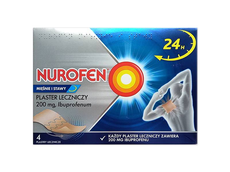 Nurofen Mięśnie i Stawy, plaster leczniczy, 200 mg