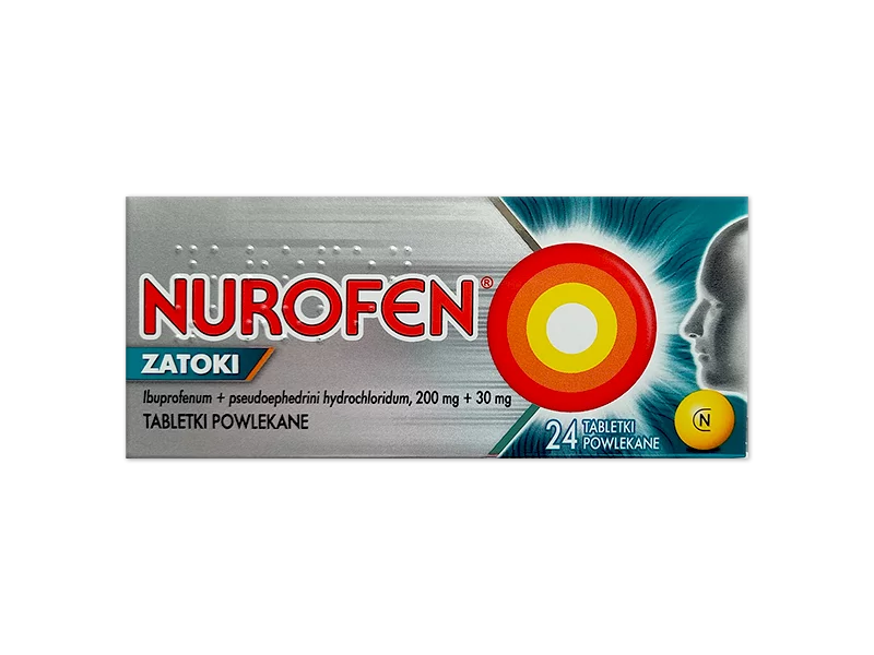 Zdjęcie Nurofen Zatoki, tabletki powlekane, 200 mg+30 mg