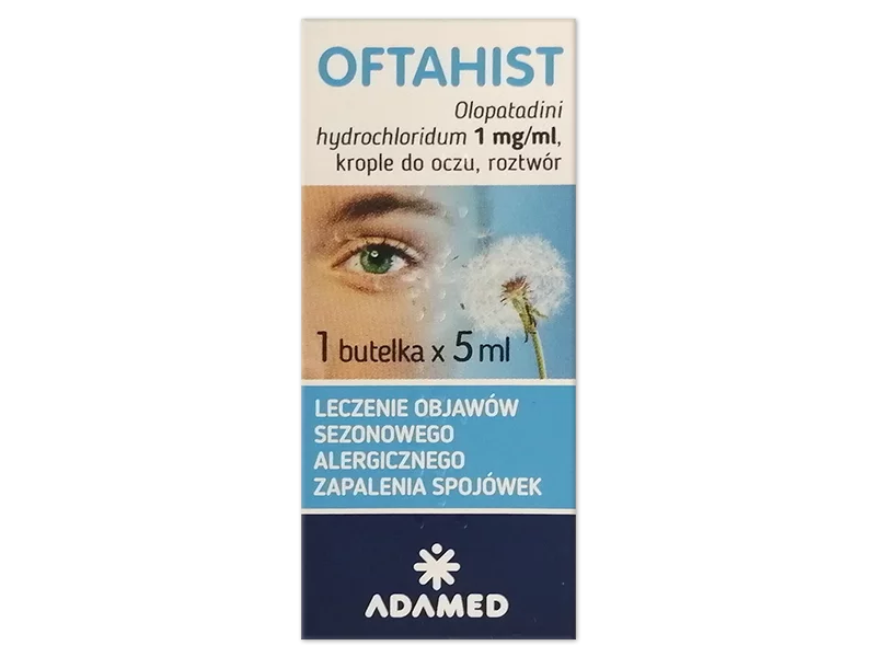 Zdjęcie Oftahist, krople do oczu, 1 mg/ml