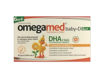 Zdjęcie produktu Omegamed Baby +D 6m+, kapsułki twist-off, 15 µg+150 mg