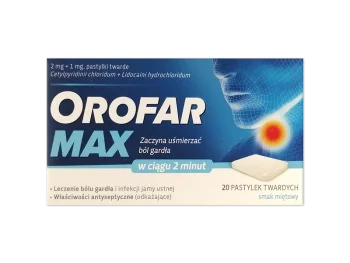 Zdjęcie produktu Orofar Max, pastylki do ssania, 2 mg+1 mg