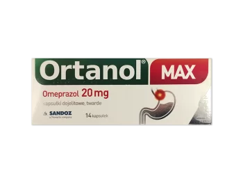 Zdjęcie produktu Ortanol Max, kapsułki dojelitowe, 20 mg