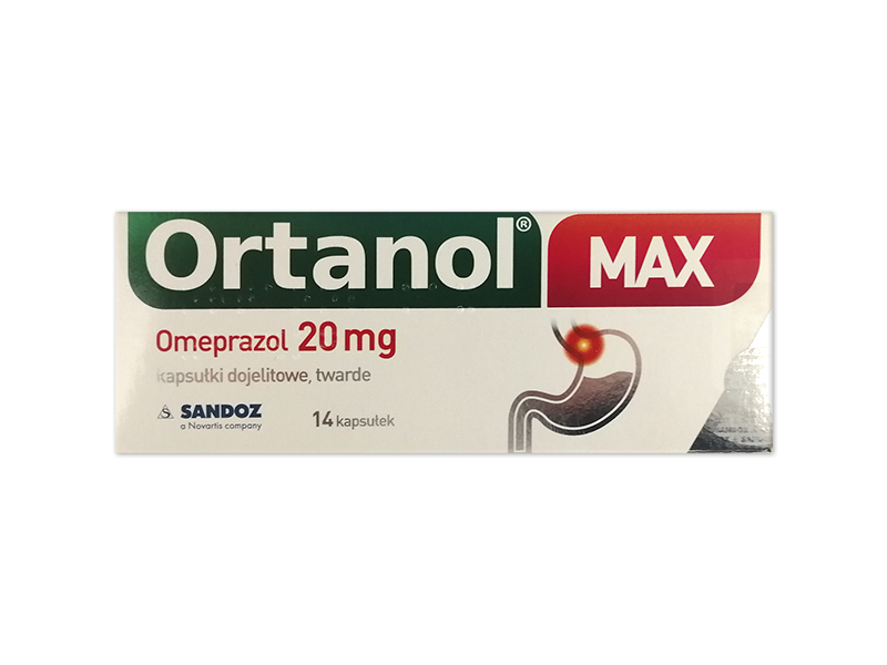 Ortanol Max, kapsułki dojelitowe, 20 mg