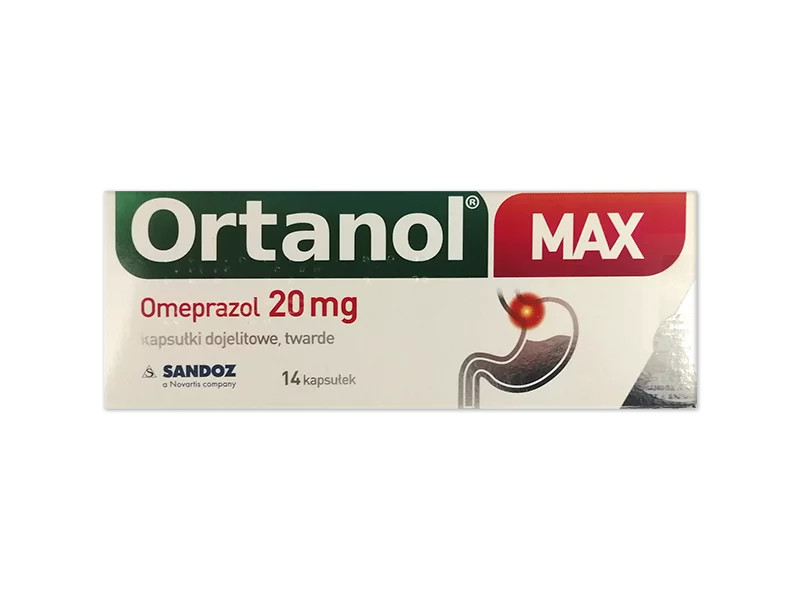 Zdjęcie Ortanol Max, kapsułki dojelitowe, 20 mg