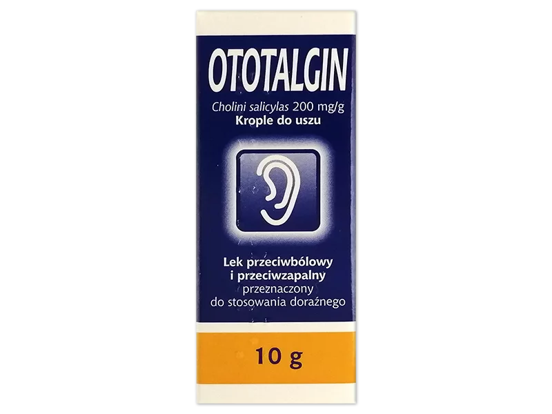 Zdjęcie Ototalgin, krople do uszu, 200 mg/g